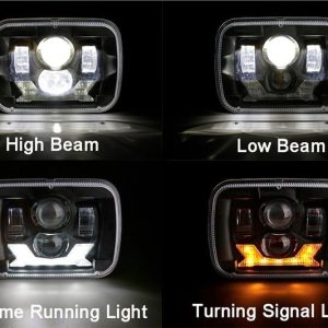 2021 Led prednja svjetla za kamione za Jeep YJ 5x7 inčni farovi za Cherokee XJ
