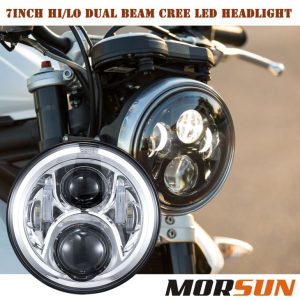7-inčni okrugli prednji far s kratkim svjetlom za kratko svjetlo za Jeep JK Offroad / Harley motocikl 7 '' okruglo prednje svjetlo