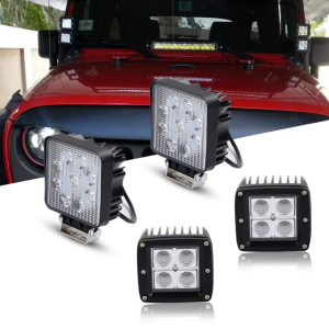 E-Mark 16w LED radno svjetlo Spot / poplava Zidna kvadratna radna svjetiljka za off-road za džip