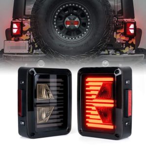 Za Jeep Tail Light Arrow oblika zadnja svjetiljka led unazad / skretanje / trčanje / kočnica Stražnje svjetlo automobila Led zadnja svjetla