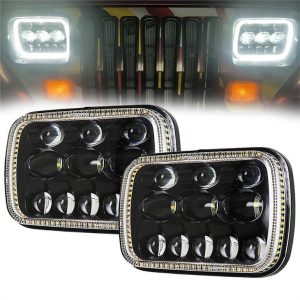 Morsun 5x7 inčni kvadratno prednje svjetlo za Jeep GMC Ford Chevrolet LED projektor prednjih svjetala
