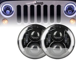 Morsun 7inch Zapečaćena greda LED projektor prednjih svjetala za Land Rover 90 glavno svjetlo s Halo rasvjetom