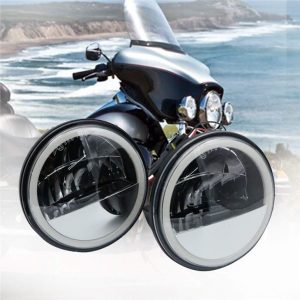 Morsun LED svjetla za maglu za vožnju za Harley-davidson Svjetlo za maglu s anđeoskim očima DRL